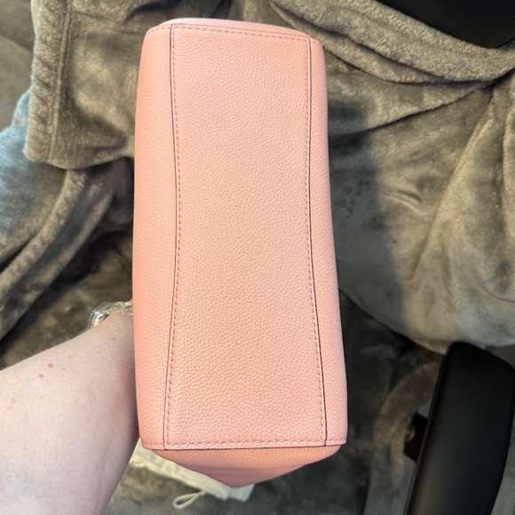 Coach Pebble Leather Turnlock Chain Tote - Powder Pink - Picture 5 of 11